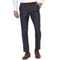Turtle Men Rayon Navy Blue Self Desing Slim Fit Trousers