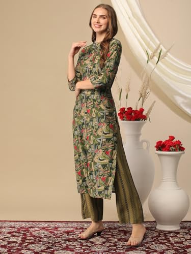 ANNI DESIGNER Cotton Blend Women's Kurta & Pant