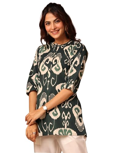 Libas Women's Cotton Blend Printed Straight Kurtis