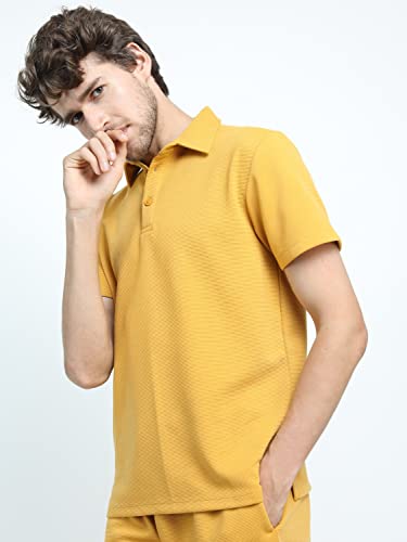 Ketch MenS Regular Fit T-Shirt (Khts000035_Mustard