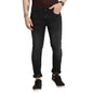 Turtle Men Cotton Stretch Black Plain Narrow Fit Flat Front Casual Jeans