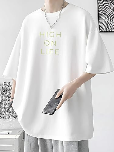 Rigo Printed Oversized T-Shirts For Men | Drop Shoulder T-Shirt For Men