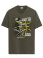 ADRO Men's Graphic Printed 100% Cotton T-Shirt - Regular Fit, Printed T-Shirts for Men (RN24-BCL-OL_Olive_XL)