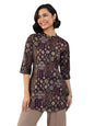 Libas Women's Silk Blend Ethnic Motifs Straight Kurtis