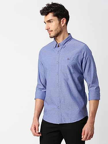 Thomas Scott Solid Color Long Sleeve Regular Fit Casual Shirt for Mens