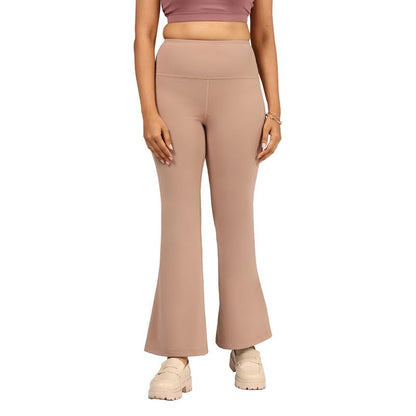 BlissClub Ultimate Flare Pants Lite for Women Above 55 ft Tall | High Waist Trousers and Formal Pants for Office wear | Comfort