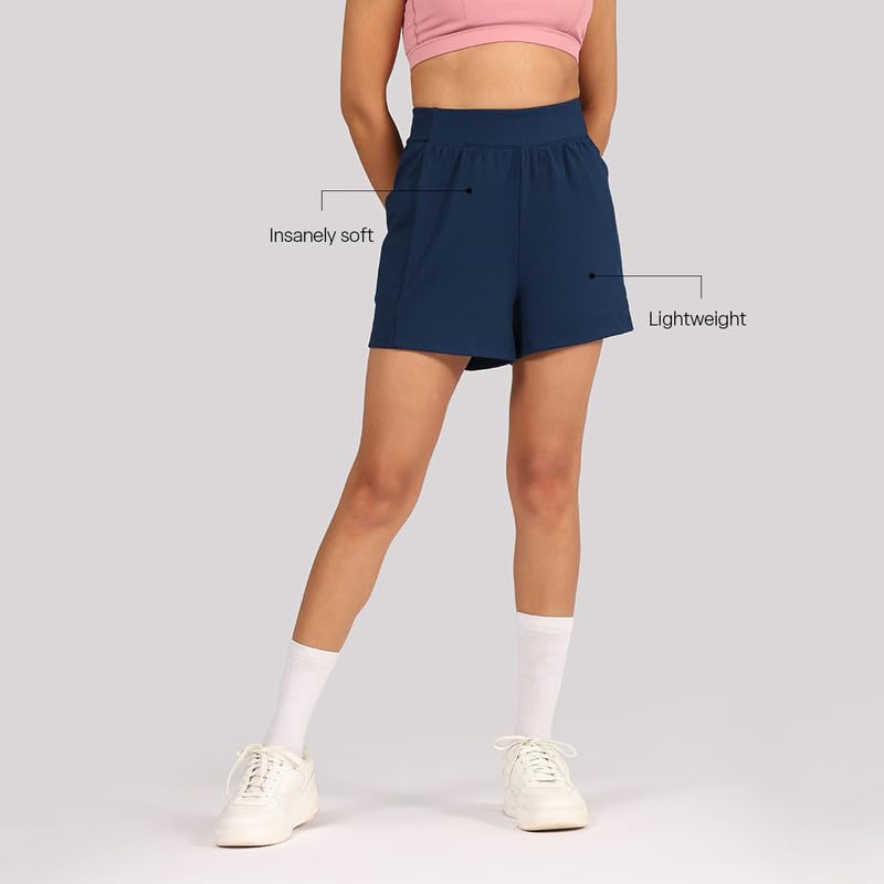 BlissClub Ultimate Shorts | Wide Waistband | CloudSoft TM Fabric | Inner Drawcord | 2 Pockets | Wide Waistband