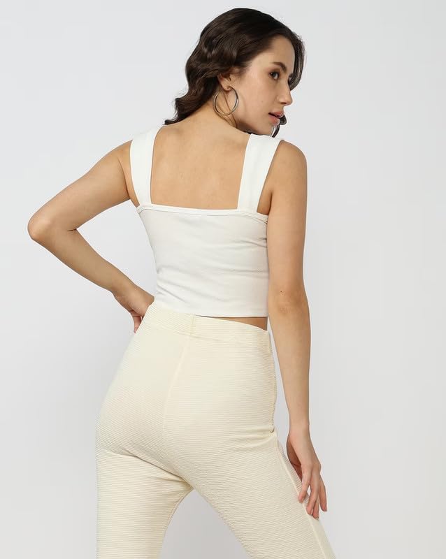 SMOWKLY Womens Premium Valentino Made Stylish Bow Pleated Crop Top | Sweetheart Neck & Strappy Singlets | Going Out Summer Tank