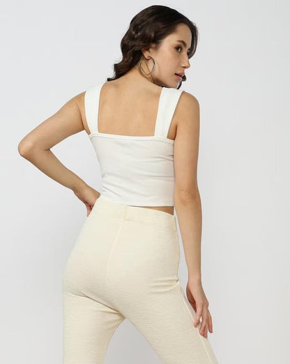 SMOWKLY Womens Premium Valentino Made Stylish Bow Pleated Crop Top | Sweetheart Neck & Strappy Singlets | Going Out Summer Tank