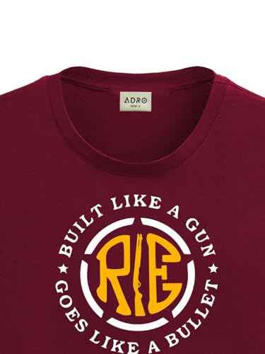 ADRO Tshirt for Men | Printed T Shirt for Men | 100% Cotton T-Shirt |Printed T Shirt | T-Shirts | RN24-BUL-MR