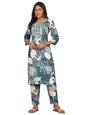 Varanga Women Round Neck Bold Print Kurta Set