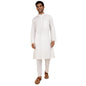 Fabindia MenS Cotton Woven Relaxed Kurta Set (1039311White_White