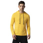 FYLTR Mens Casual Hoodie T-Shirt - Contrast Drawstring | Metal Button Accents | Casual Winterwear for Men Mellow Yellow