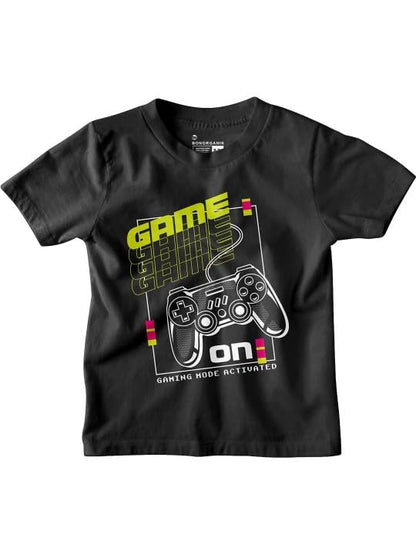 Bon Organik Boys Regular Fit T-Shirt (BON11622_Black