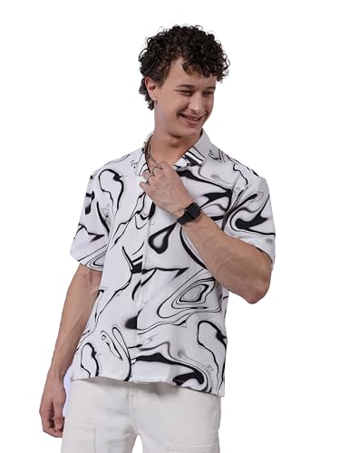 The Indian Garage Co Mens Relaxed Fit Shirt (0823-SHBCRS-10-01_White