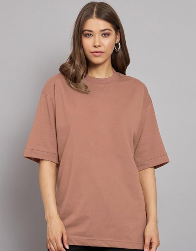 Juneberry Pure 100% Cotton Oversized Loose Baggy Fit Drop Shoulder Latest Aesthetic & Cool Graphic Prinred Half Sleeve T-Shirts