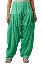 Aurelia WomenS High Rise Tailored Cotton Patiala Pants (Crk60025-00352_Green_Free Size)