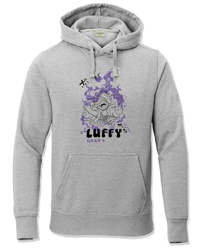 ADRO Hoodies for Men | Printed Hoodie for Men | Cotton Hoodie | Luffy Hoodie Gear 5 | Sweatshirt for Men | Anime Hoodie | H24-LU