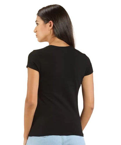 Lyra Pure Cotton Round Neck Printed T-Shirt For Women
