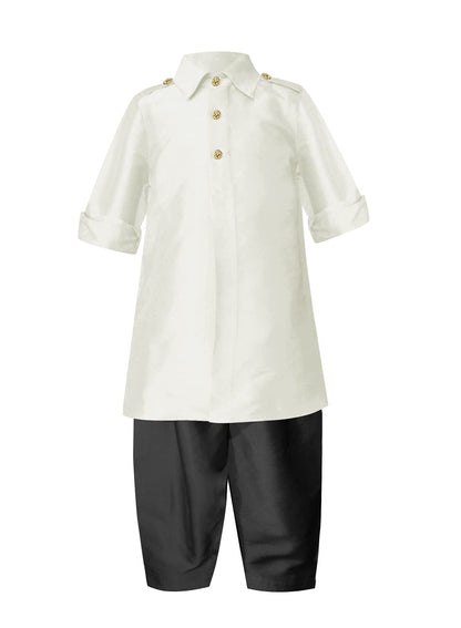 A.T.U.N. (ALL THINGS UBER NICE) Boys Solid Full Sleeve Pathani Suit Set | Kurta and Pyjama Set | Ethnic Clothing Set for Festiva