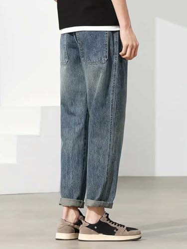 Greciilooks Jeans For Men Dark Blue