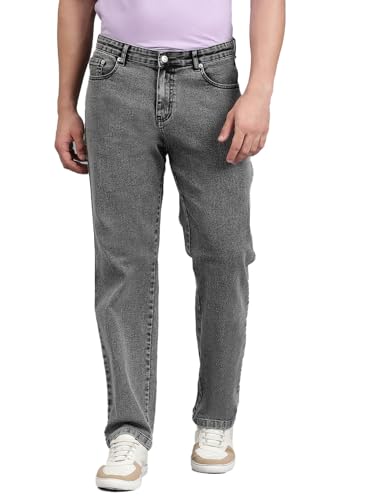 Kotty MenS Regular Mid Rise Grey Jeans