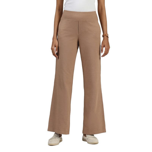BlissClub Work-to-Wine Twill Flare Pants, Twill Pattern, Cotton Pants, Breathable and Stretchy