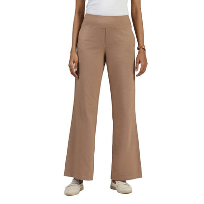 BlissClub Work-to-Wine Twill Flare Pants, Twill Pattern, Cotton Pants, Breathable and Stretchy,Tall Above 55