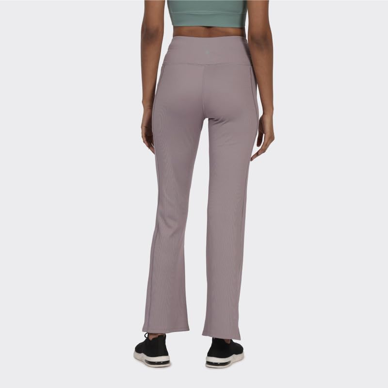 BlissClub Womens Regular Work Utility Pants (Ribbed Flare Georgina Grey Tall-Above 5.5