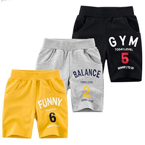 Kyda Kids 100% Cotton Fleece Shorts For Boys And Girls - Regular Fit Winter Trousers For Unisex, Multicolor (Pack Of 3)