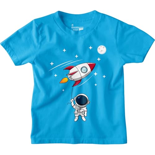 Bon Organik Boys Regular Fit T-Shirt (BON11663_Turquoise Blue