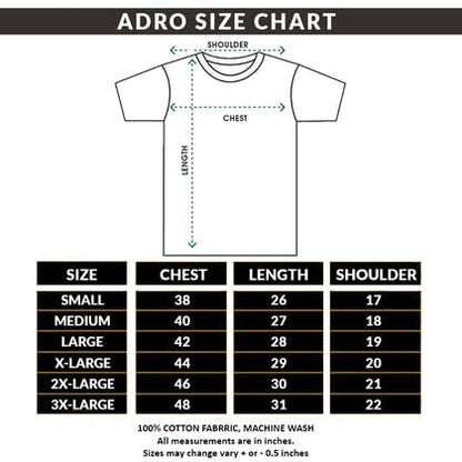 ADRO Tshirt for MenMulti Color T-Shirt for MenCotton T-ShirtMens TshirtRN8-24-WHMUNB