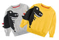 Kyda Kids 100% Cotton Boys Sweatshirt Combo | Round Neck Printed Full Sleeve Sweat Shirts For Boys | Multicolor (Pack Of 2)(Dino