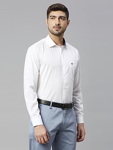 Thomas Scott 100% Cotton Slim Fit Solid Formal Shirts for Mens