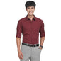 Turtle Men 100% Cotton Slim Fit Maroon Solid Formal Shirt