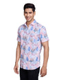 Pinkmint Stylish Shirt for Men ll Printed Half Sleeve Shirts ll Regular Fit Chest Pocket Shirt Multicolour