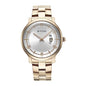 Titan Classic Distincta Quartz Analog With Date Silver Dial Rose Gold Stainless Steel Strap Watch For Men - Nt90170Wm01