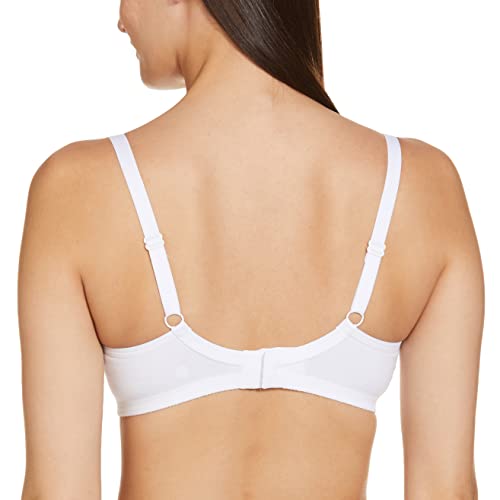 Enamor A042 Side Support Shaper Supima Cotton Everyday Bra - Non-Padded, Wirefree & High Coverage White
