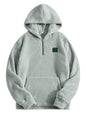 TAGAS Unisex Fleece Hoodie  Ultra Soft Sherpa Pullover with Half-Zip & Kangaroo Pocket Sweatshirt Hoodie