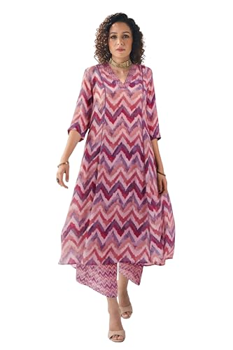 Toochki Salwar Suit Set For Women | Kurta Set For Women | Zig Zag Printed Salwar Suits | Ethnic Wear Salwar Suits | Two Piece Ku