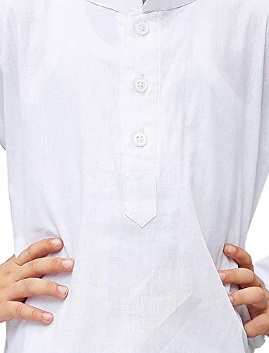 Vastramay Boys White Pure Cotton Kurta Pyjama Set  Festive/Wedding Special Ethnic Wear