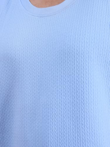 Colors Men Jacquard Sleeveless T-Shirt - 100% Cotton, Breathable, Super Stretch, Anti-Fungal Dye Vest. Pack of 1