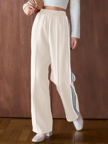 Greciilooks WomenS Relaxed Fit High Rise High-Waist Korean Style Trousers | Elegant Pants | Stylish Formal & Casual Wear (Avail