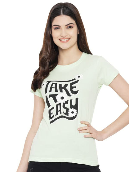 Preneum Womens Cotton Regular Fit Latest Graphic Stylish Printed Short Sleeves Casual T-Shirt || Trendy & Styling (Pack 3), Gre