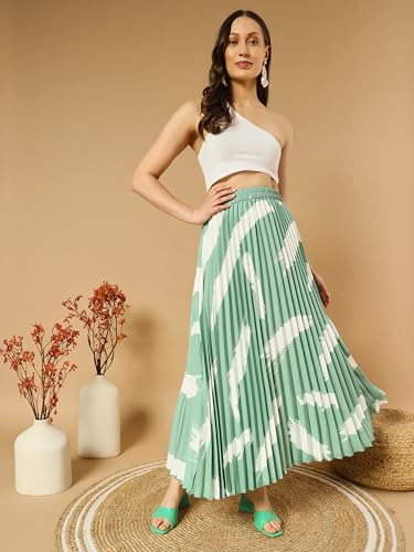 Kzully Polyester Western WomenS Skirts Pista