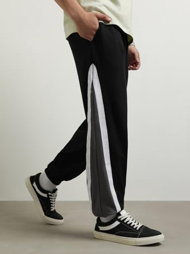 Nobero MenS Loose Sweatpants (1M-Bwjg-R0106_Black