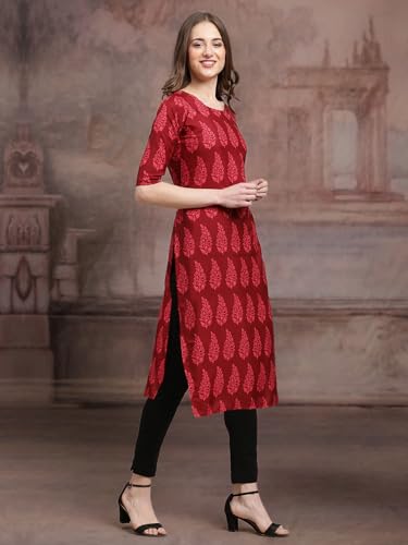 Pinkmint Crepe Printed Kurti For Womens College Wear Kurti For Women