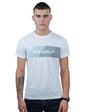 REVOLT Solid Slim Fit Men's Soft & Comfortable Round Neck T-Shirt-Gradation Print, Logo Branding (Cloud Dancer, XL) (REVSS23-TEE