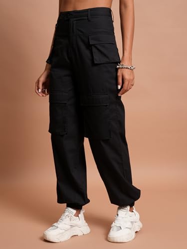 Ketch WomenS Regular Casual Pants (Khp0000016_Black