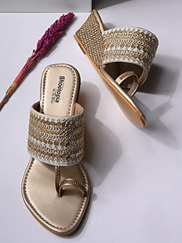 Shoetopia WomenS Flat Kolhapuris